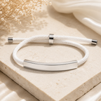 Bracelet tressé ajustable en acier inoxydable – Bracelet bohème homme & femme style minimaliste
