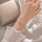 Bracelet nœud femme acier inoxydable doré & argenté – Bijou fin élégant et intemporel