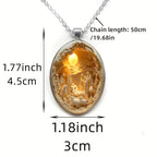 Collier Pendentif Camée Nativité de Jésus – Bijou Religieux Argenté, Style Élégant