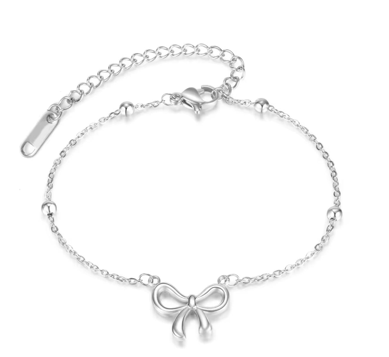 Bracelet nœud femme acier inoxydable doré & argenté – Bijou fin élégant et intemporel